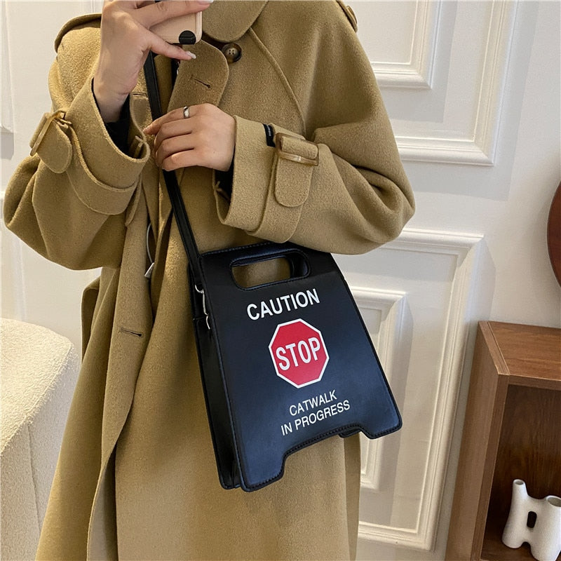 TEEK - Caution Sign Handbag BAG theteekdotcom   