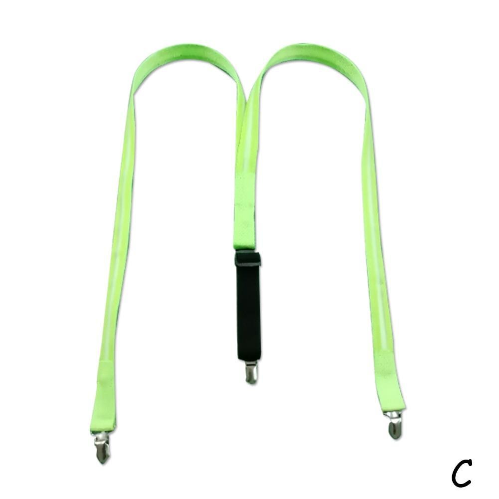 TEEK - LED Light Suspenders SUSPENDERS theteekdotcom C green  