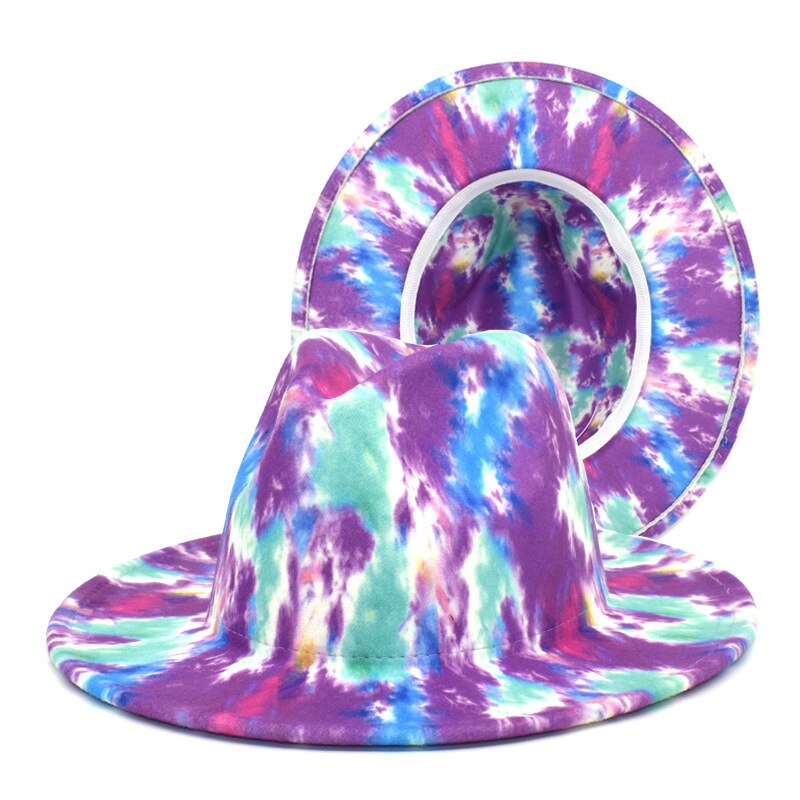TEEK - Variety of Colorful Wide Brim Fedora Hat HAT theteekdotcom 07 23.23-23.62in 