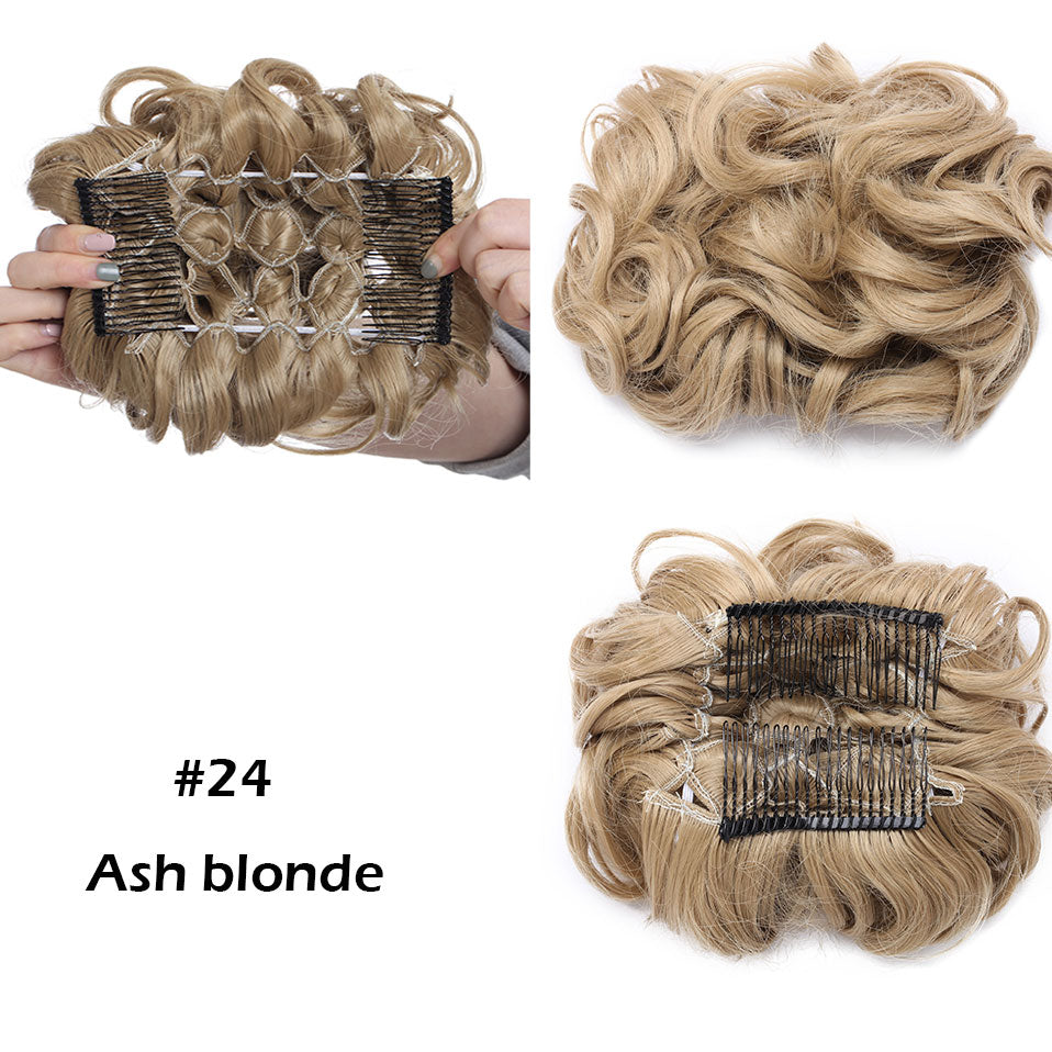 TEEK - Large Curly Hair Comb Clip HAIR theteekdotcom ash blonde  