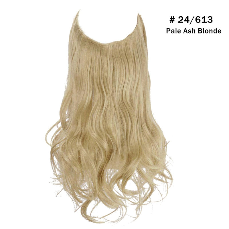 TEEK - Invisible Synth No Clip No Comb Wave Hair Extensions | Blonde Shades HAIR theteekdotcom Pale Ash Blonde 14inches 