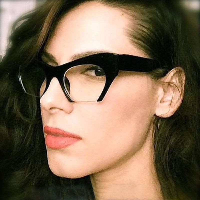 TEEK - Half Frame Cateye Glasses EYEGLASSES theteekdotcom   