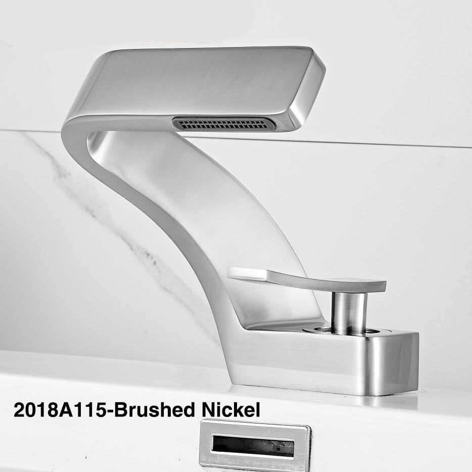 TEEK - Sink Tap Single Hole Faucet HOME DECOR theteekdotcom Brushed Nickel  
