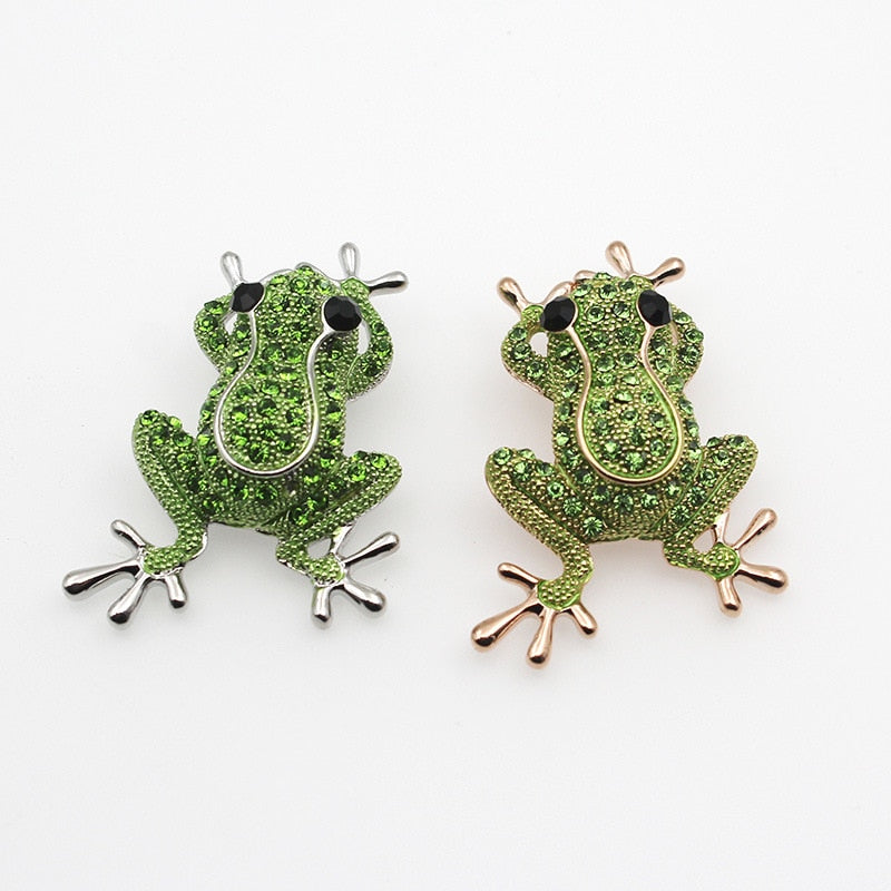 TEEK - Frog Stone Charm Statement Necklaces & Brooches JEWELRY theteekdotcom   