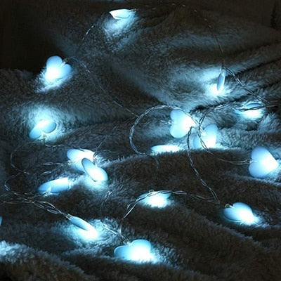 TEEK - LED Heart Shape String Lights LIGHTS theteekdotcom Blue 1.5m 10leds 