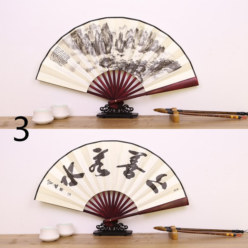 TEEK - Retro Folding Bamboo Handle Hand Fan FAN theteekdotcom 3  