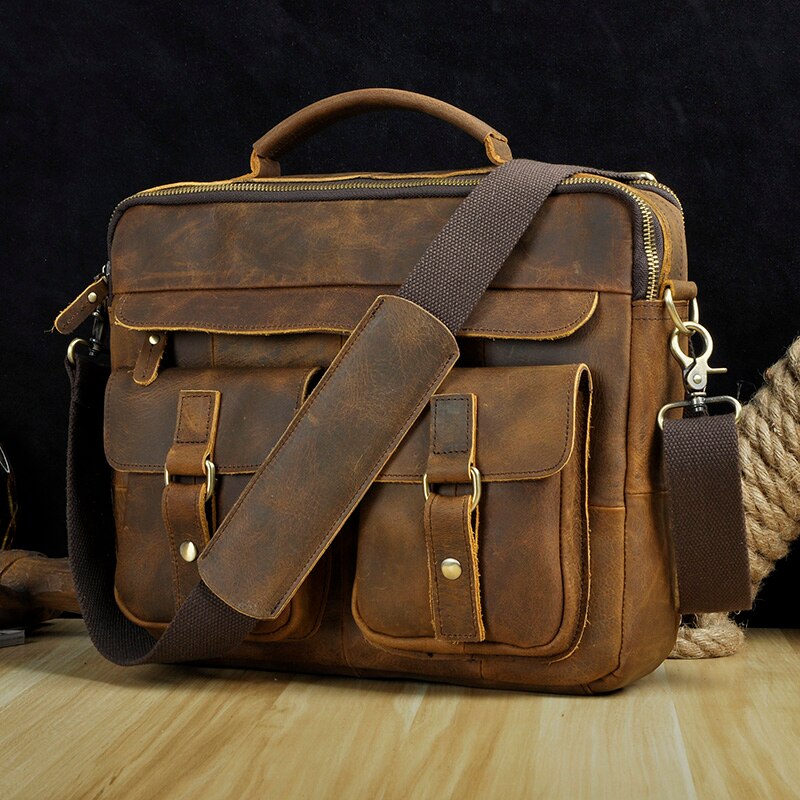 TEEK - AnTEEK Messenger Bag BAG theteekdotcom dark brown  