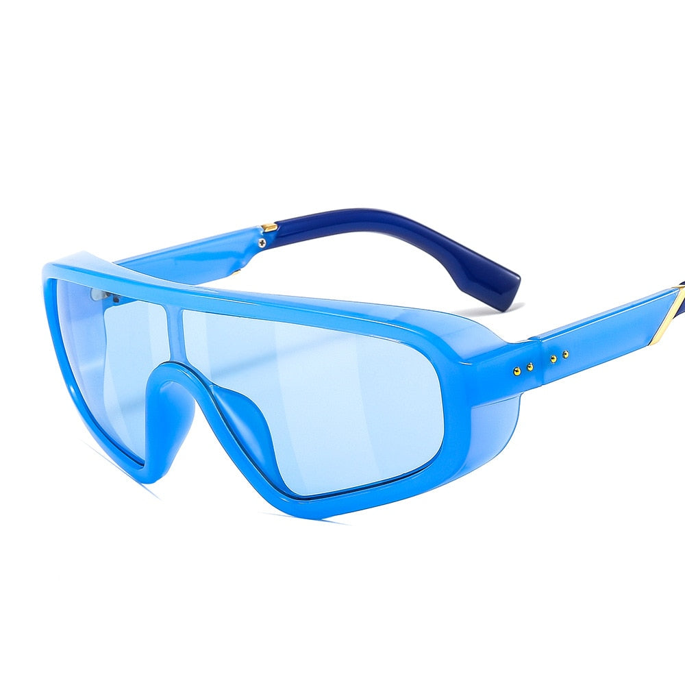 TEEK - Mens Shield Visor Eyewear EYEGLASSES theteekdotcom blue  