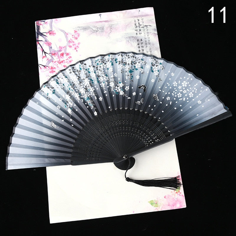 TEEK - Flower Patterned Folding Hand Fan FAN theteekdotcom 11  