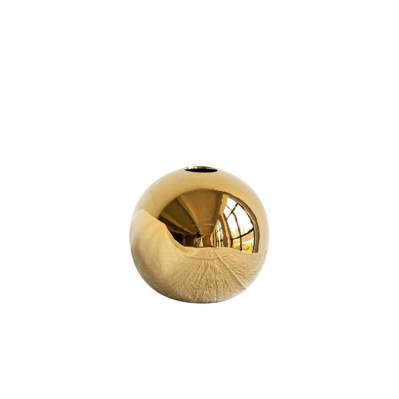 TEEK -  Golden Ball Ceramic Vases HOME DECOR theteekdotcom   