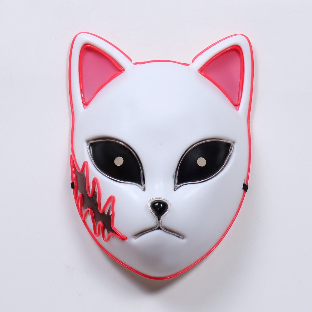 TEEK - LED Demon Slayer Cat Mask MASK theteekdotcom   