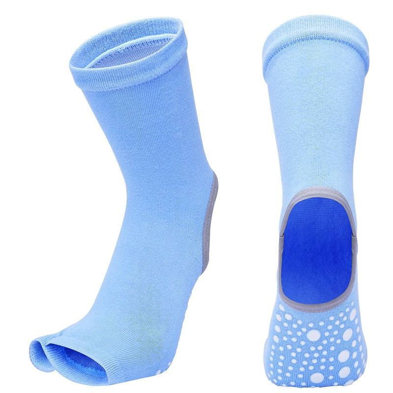 TEEK - Two Toe Yoga Socks SOCKS theteekdotcom Blue EU35-43 US 4.5-8.5 