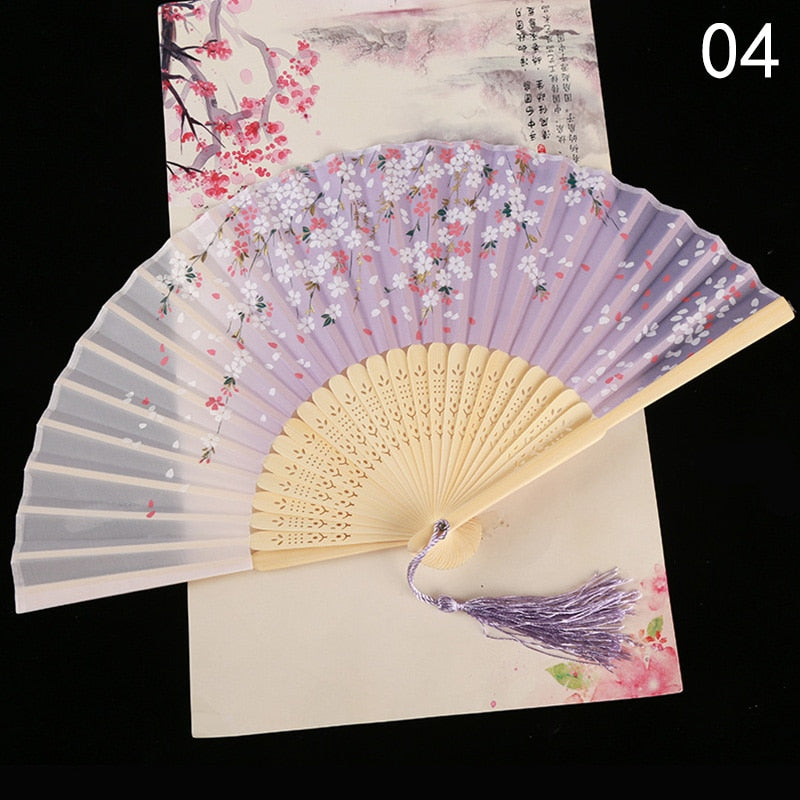 TEEK - Flower Patterned Folding Hand Fan FAN theteekdotcom 04  