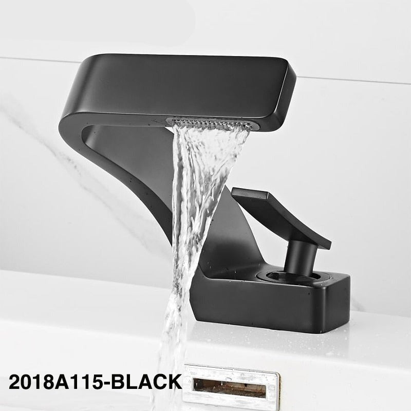 TEEK - Sink Tap Single Hole Faucet HOME DECOR theteekdotcom Black  