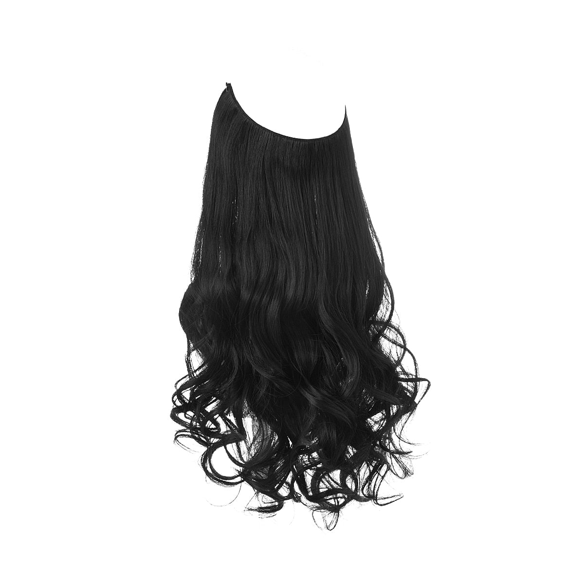TEEK - Invisible Synth No Clip No Comb Wave Hair Extensions | Dark Varieties HAIR theteekdotcom Jet Black 14inches 