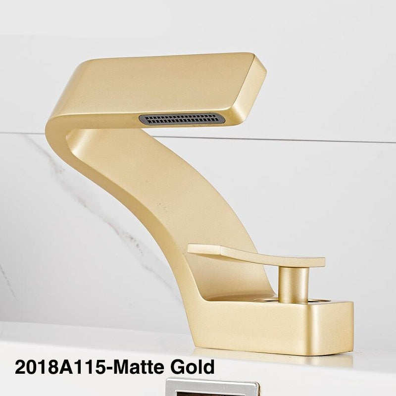 TEEK - Sink Tap Single Hole Faucet HOME DECOR theteekdotcom Matte Gold  