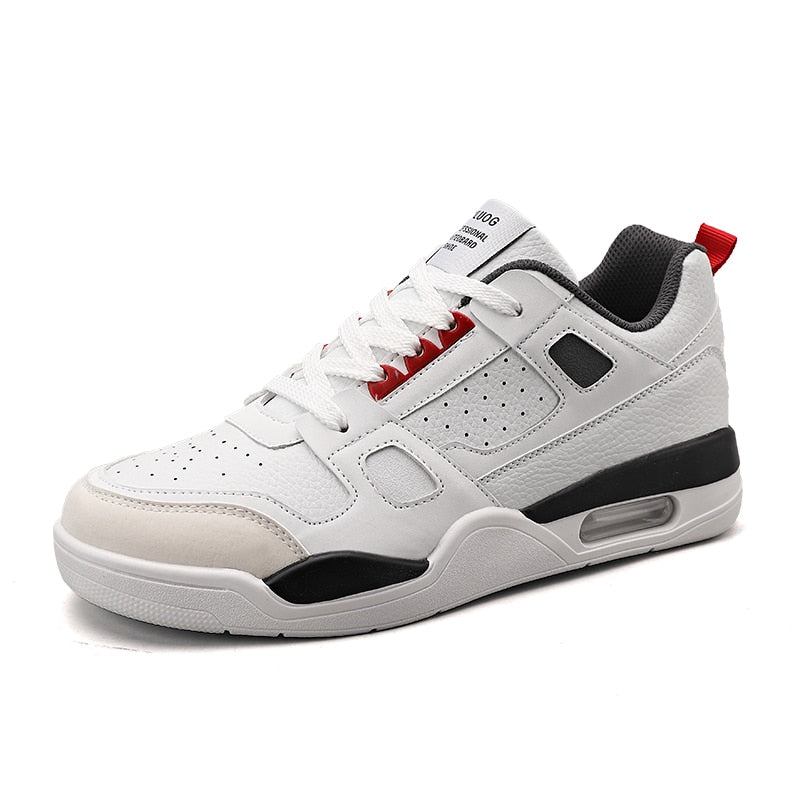 TEEK - Mens Non-Slip Sport Sneakers SHOES theteekdotcom H07 White Red 7 