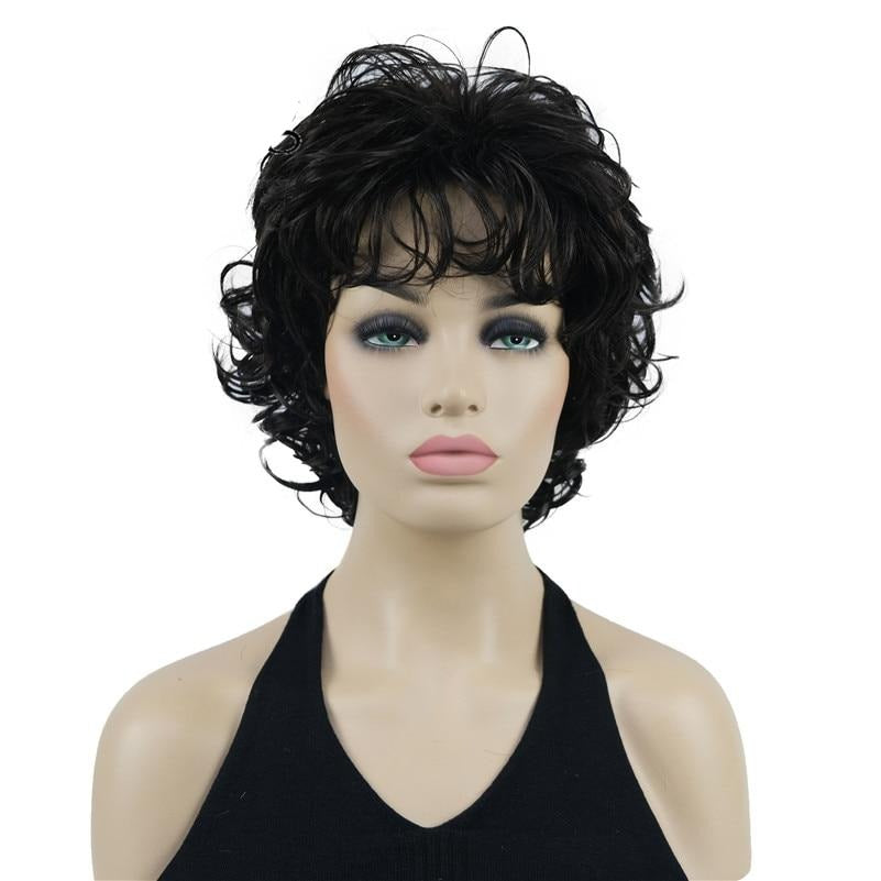 TEEK - The Strong Short Tousled Wigs | Various Colors HAIR theteekdotcom 4 Dark Brown short as the picture 