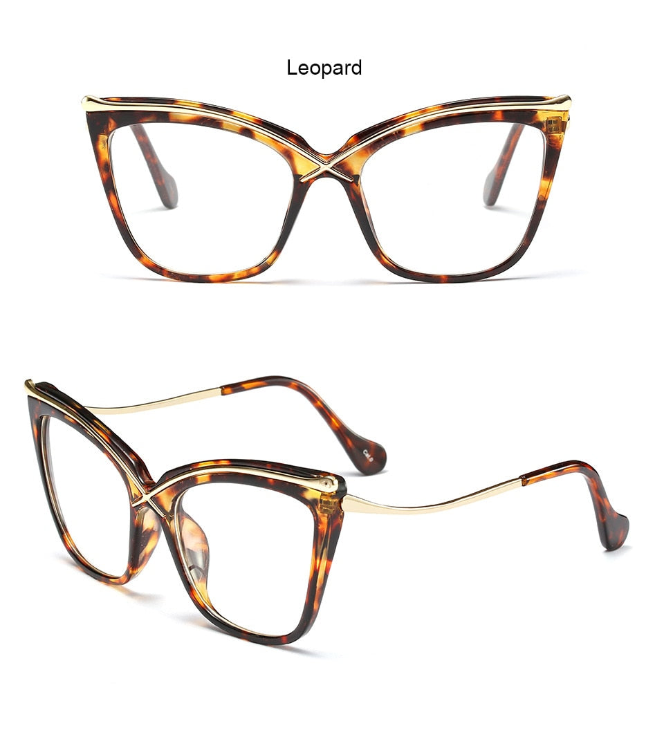 TEEK - Vintage Flower Cat Eye Reading Glasses | Prescribed EYEGLASSES theteekdotcom C13 leopard clear +0.50 