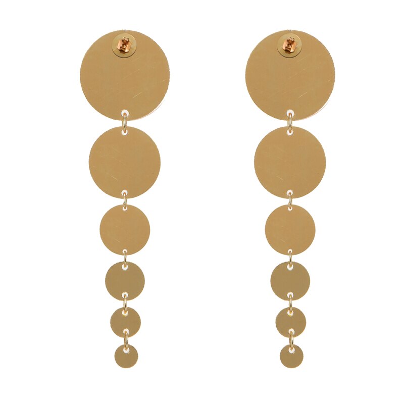 TEEK - Golden Colorful Round Tassel Drop Earrings JEWELRY theteekdotcom   