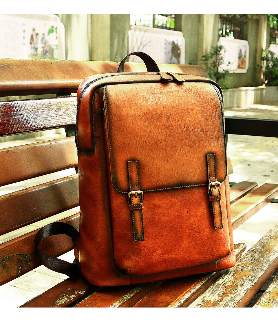 TEEK - Leather Bold Daypack BAG theteekdotcom   