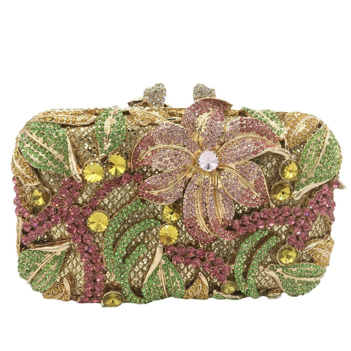 TEEK - Bejeweled Textured Floral Clutch | Various Colors BAG theteekdotcom 20  