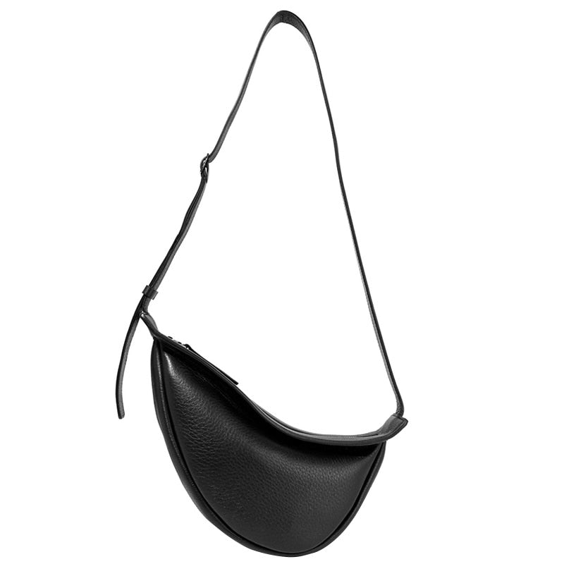 TEEK - Wide Single Strap Half Moon Chest Bag BAG theteekdotcom black  