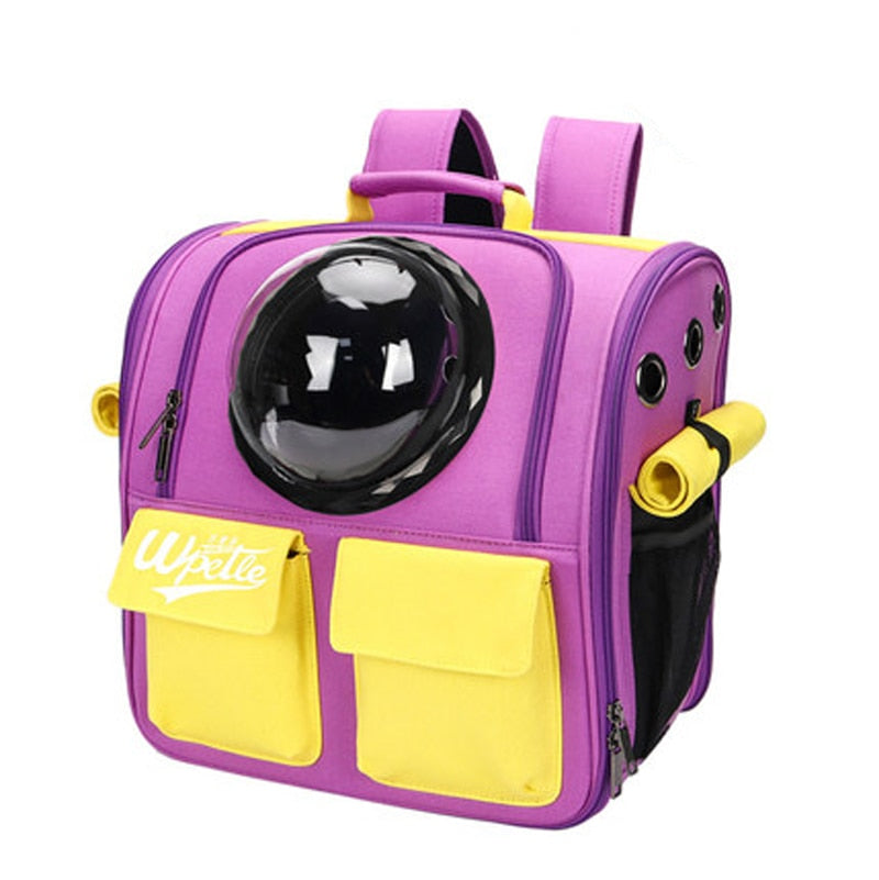TEEK - Foldable Astronaut Pet Transport Capsule Backpack PET SUPPLIES theteekdotcom Purple L 