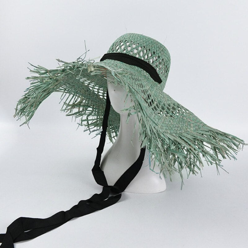TEEK - Big Brim Tie Beach Hat | Various Colors HAT theteekdotcom green  