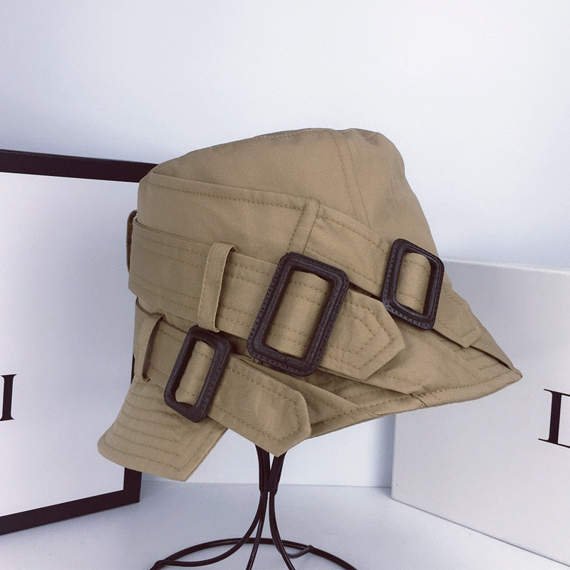 TEEK - Tri Buckle Hat HAT theteekdotcom Khaki One Size 