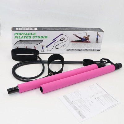 TEEK - Fitness Pilates CrossFit Resistance Portable Gym EXERCISE EQUIPMENT theteekdotcom Pink  