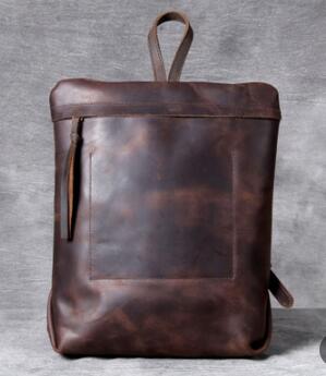 TEEK - Minimal Handmade Backpack BAG theteekdotcom deep brown  