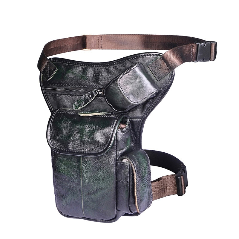 TEEK - Real Leather Multifunction Drop Leg Bag | Various BAG theteekdotcom army green  