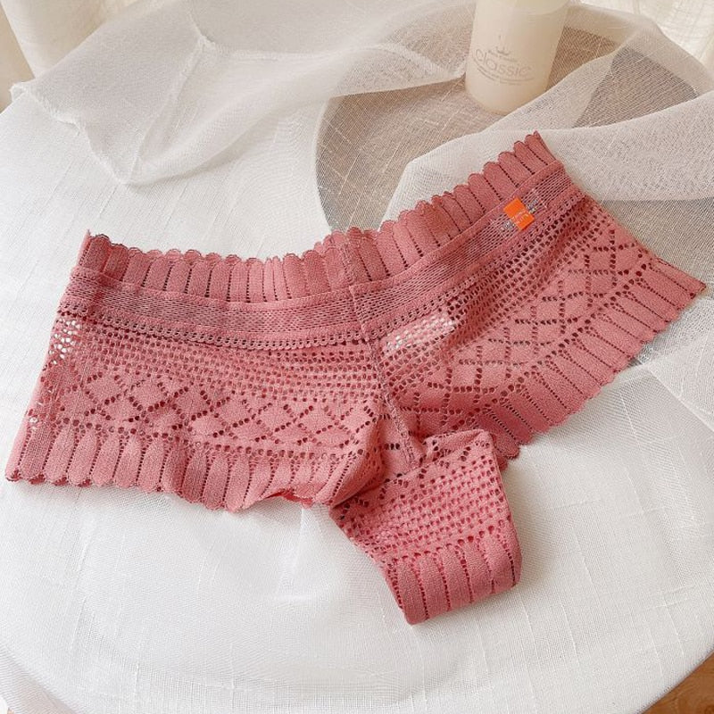 TEEK - Beautiful Bend Lace Panties UNDERWEAR theteekdotcom Red One Size: 31.50-43.31in HIPS 