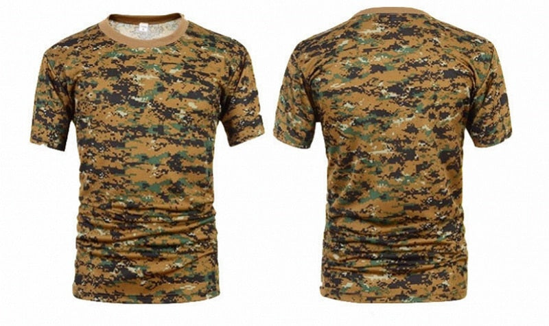 TEEK - Camouflage Tactical Tee Shirts TOPS theteekdotcom Digi-Woodland Asian M | US XXS 