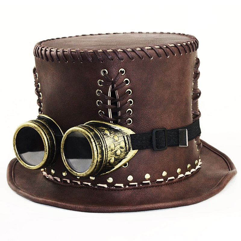 TEEK - Victorian Steampunk Gentleman Hat HAT theteekdotcom 54-56cm/21.28-22.05in  