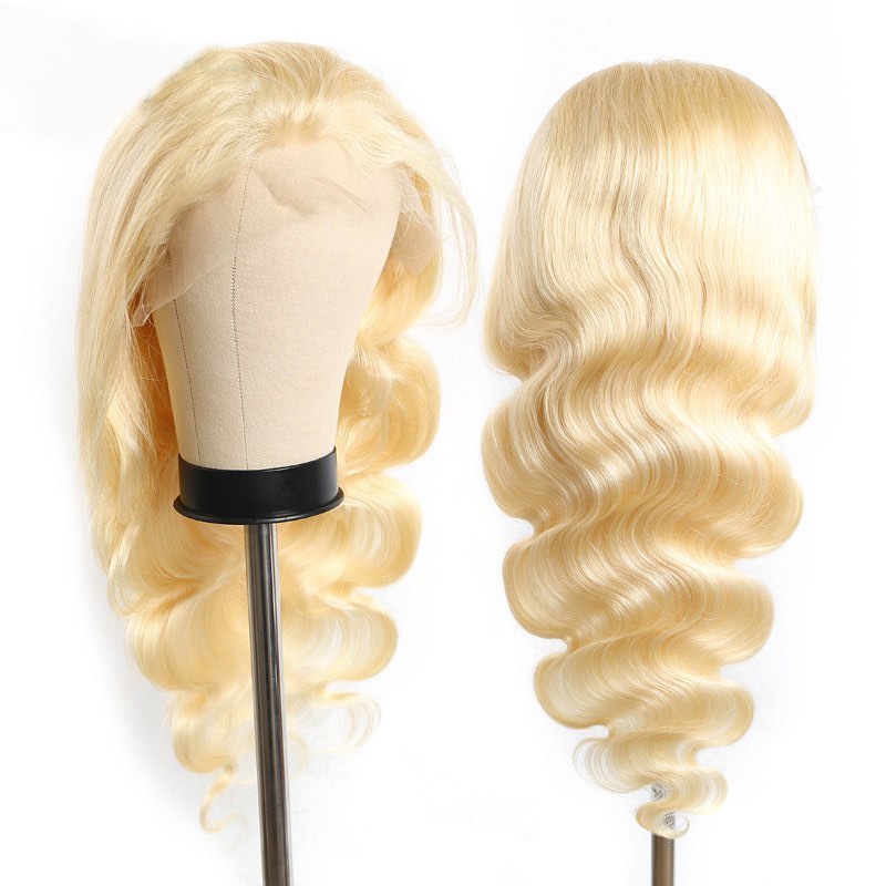 TEEK - Frontal Brazilian Straight or Wavy Lace Blonde Human Hair Wigs HAIR theteekdotcom   