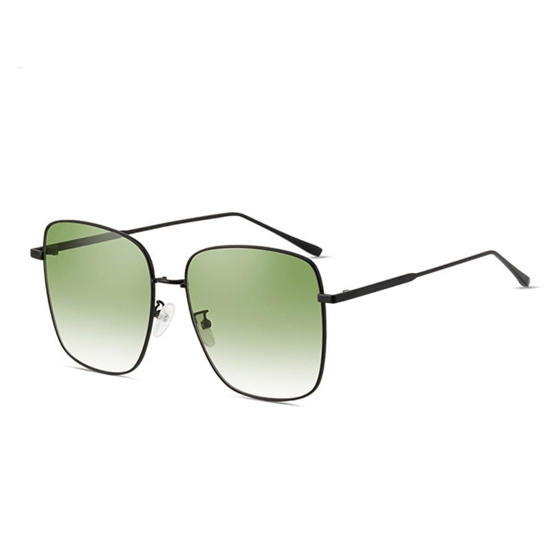 TEEK - Oversized Square Metal Gradient Sunglasses EYEGLASSES theteekdotcom   
