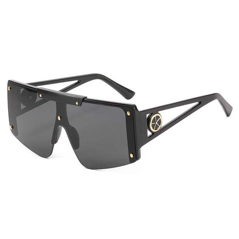 TEEK - Shield Oversize Sunglasses EYEGLASSES theteekdotcom black gray  