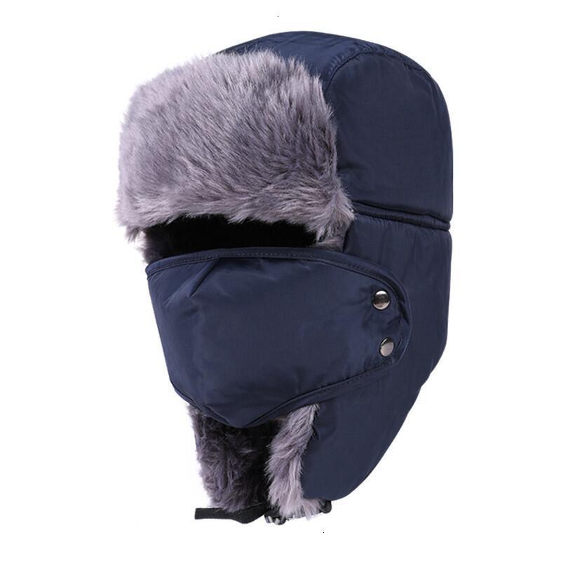 TEEK - Earflap Bomber Hat with Face Cover HAT theteekdotcom Navy  