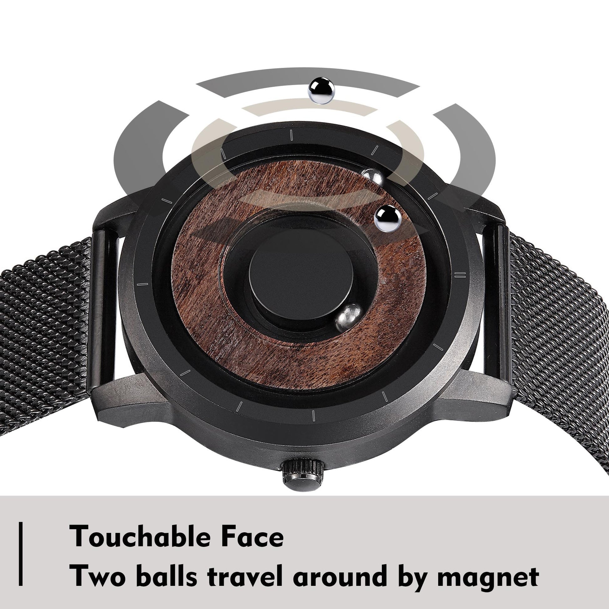 TEEK - Magnetic Wooden Dial Quartz Watch WATCH theteekdotcom   