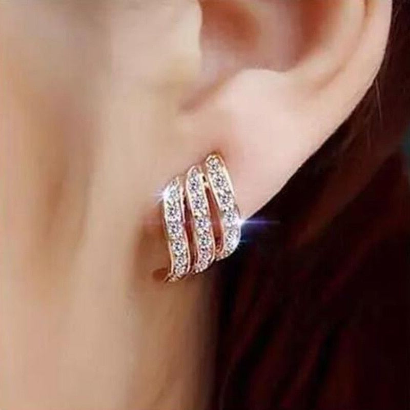 TEEK - Crystal Stud Variety Earrings JEWELRY theteekdotcom ez85  