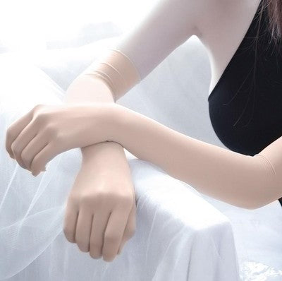 TEEK - Ultra-Thin Long Sheer Gloves GLOVES theteekdotcom Skin Color One Size 