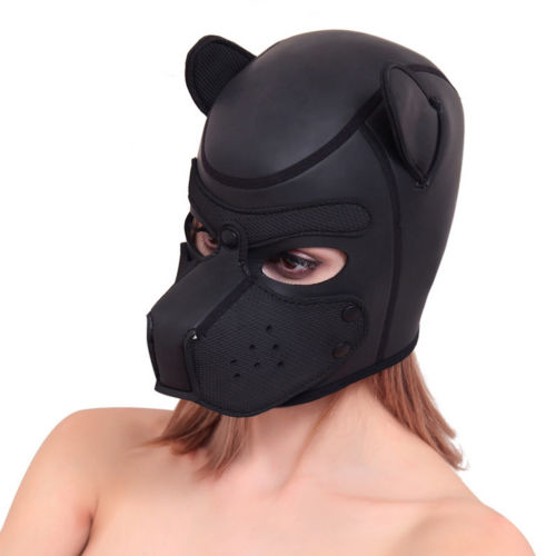 TEEK - Dog Full Head Soft Padded Latex Rubber Mask MASK theteekdotcom   