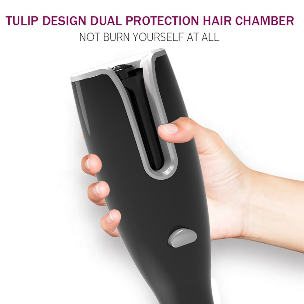 TEEK - LCD Automatic Air Spin Hair Curler HAIR TOOL theteekdotcom   