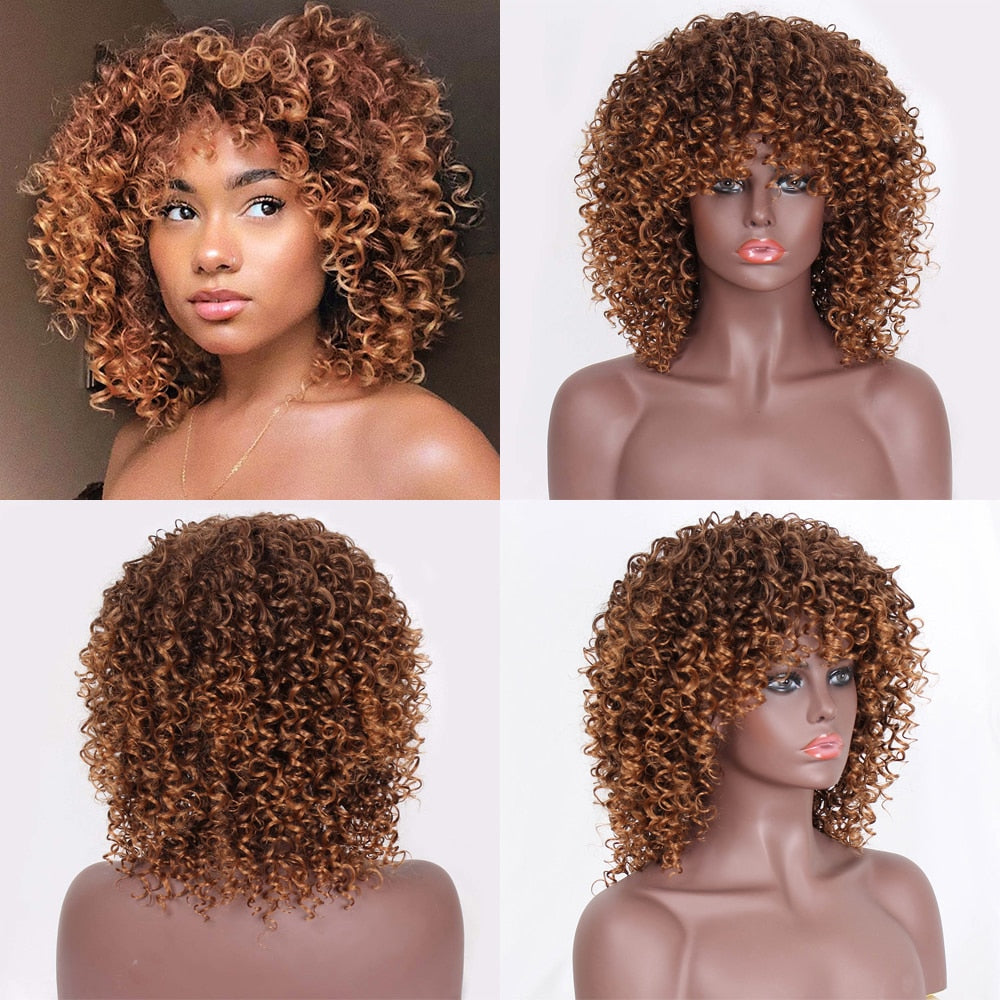 TEEK - 14in Kinky Curly Wig HAIR theteekdotcom T4-30 14inches 