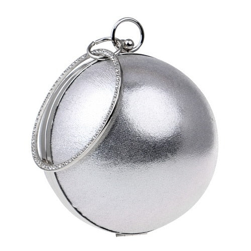 TEEK - Ball Tassel Crystal Wristlet Clutches BAG theteekdotcom YM1062silver  