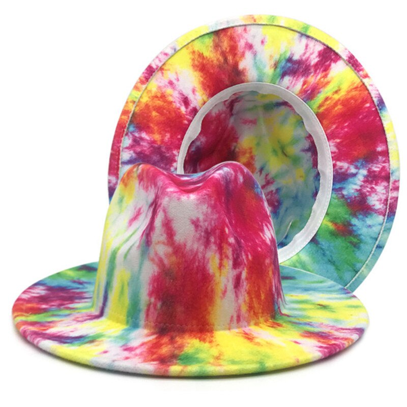 TEEK - Variety of Colorful Wide Brim Fedora Hat HAT theteekdotcom 19 23.23-23.62in 