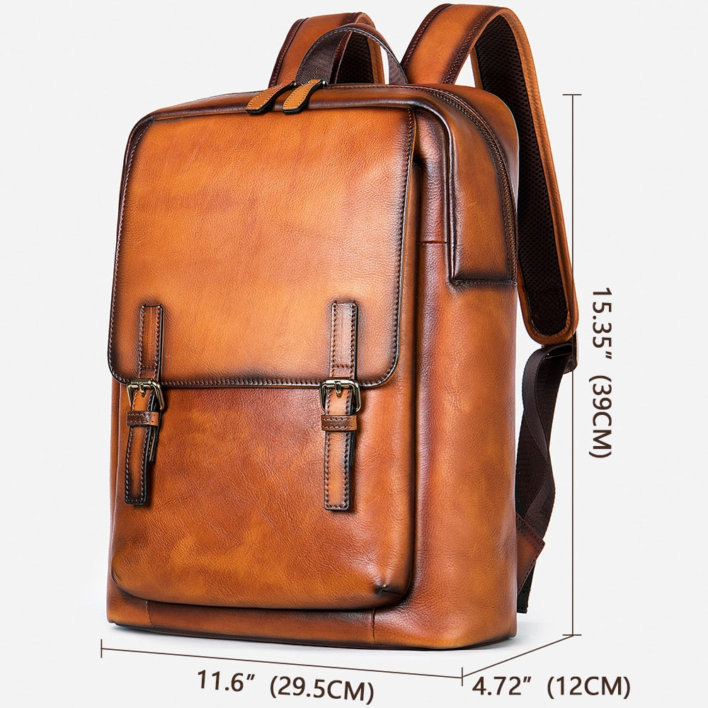 TEEK - Leather Bold Daypack BAG theteekdotcom   
