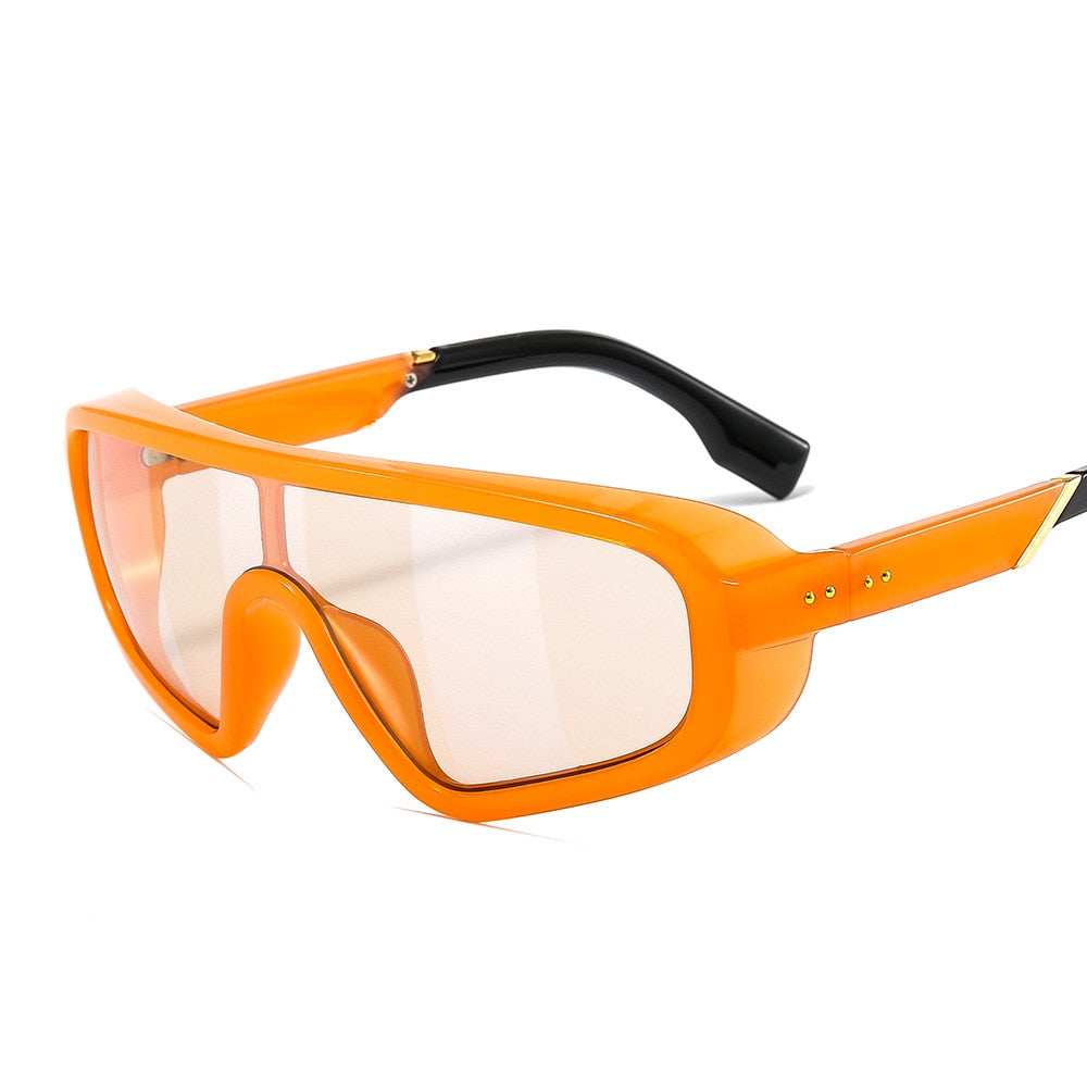 TEEK - Mens Shield Visor Eyewear EYEGLASSES theteekdotcom orange  